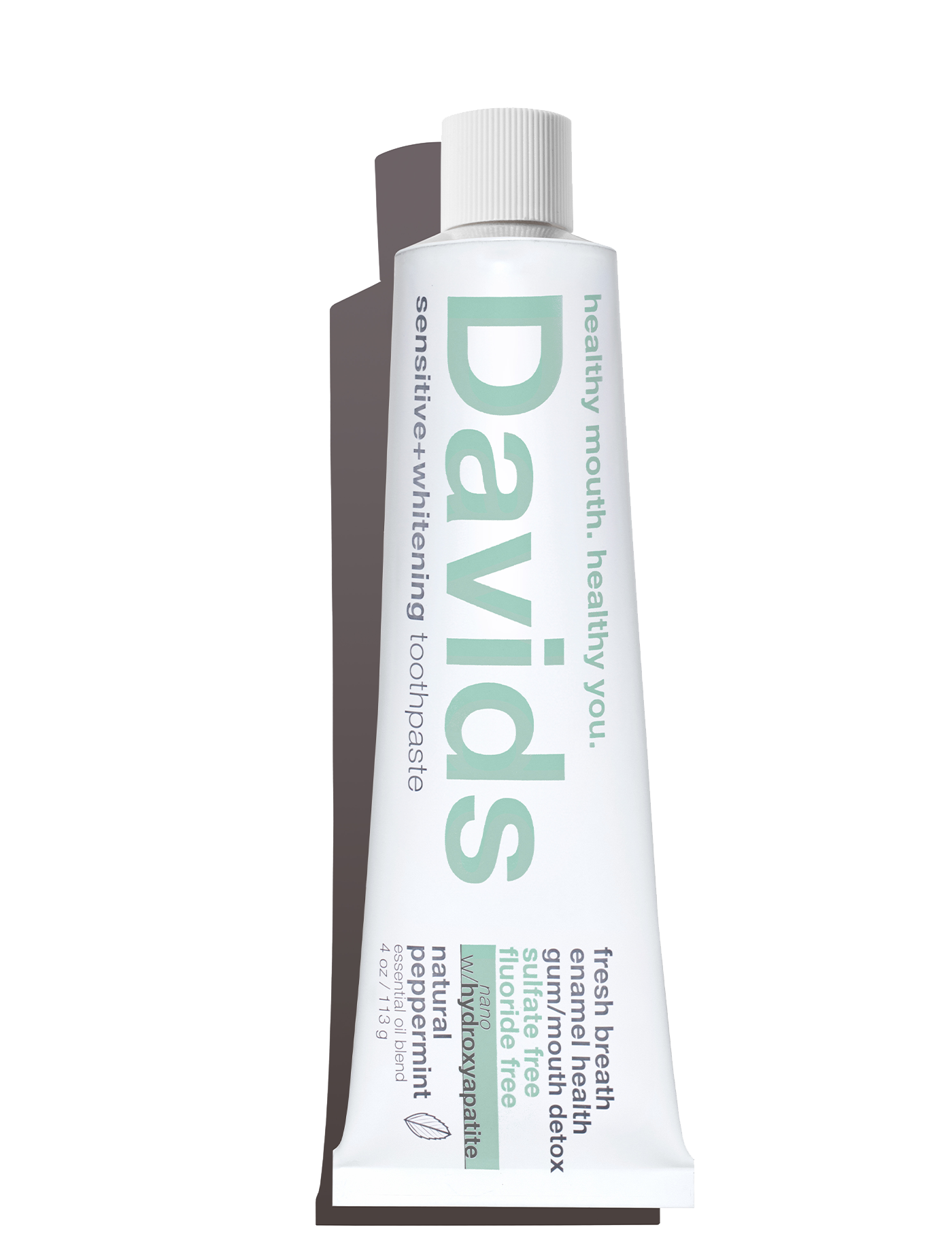 Davids Sensitive + Whitening Nano-Hydroxyapatite Premium Toothpaste | Peppermint