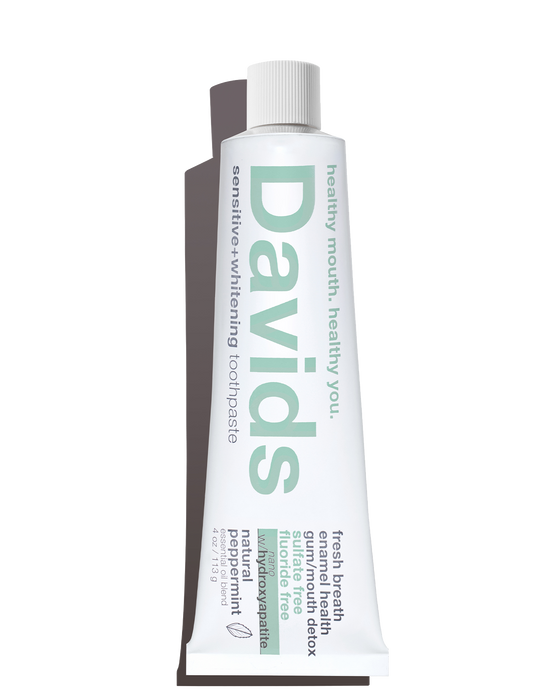 Davids Sensitive + Whitening Nano-Hydroxyapatite Premium Toothpaste | Peppermint