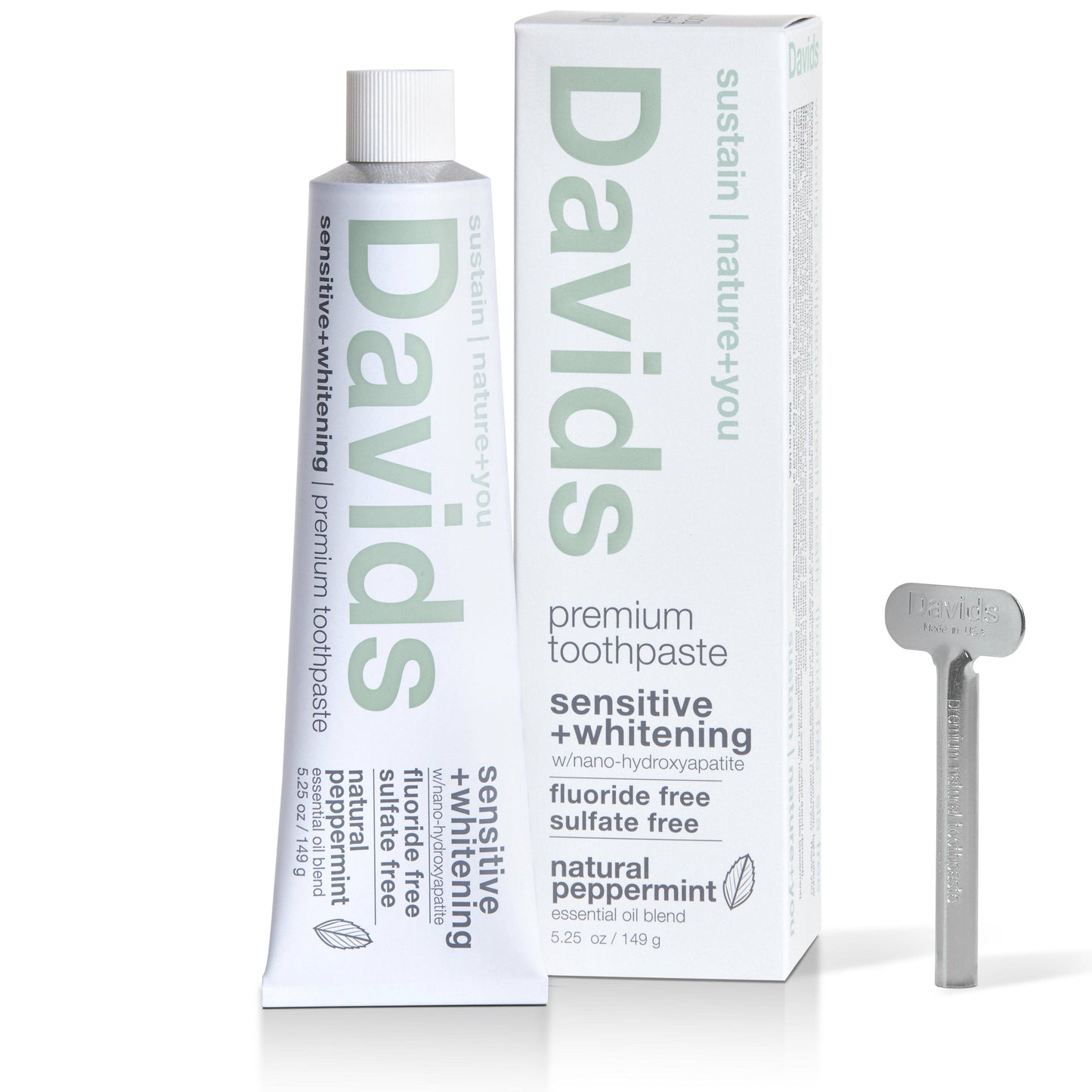 Davids Sensitive + Whitening Nano-Hydroxyapatite Premium Toothpaste