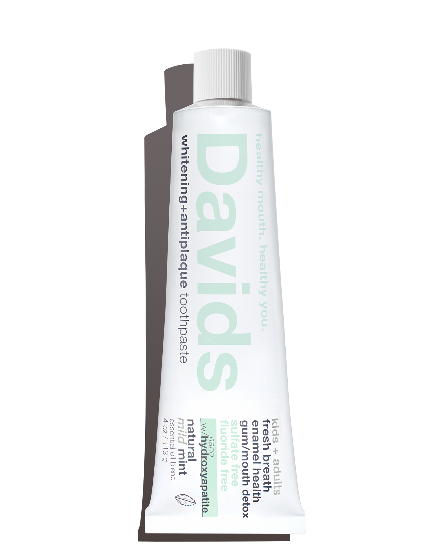 Davids Kids + Adults Nano-Hydroxyapatite Premium Toothpaste  |  Mild Mint