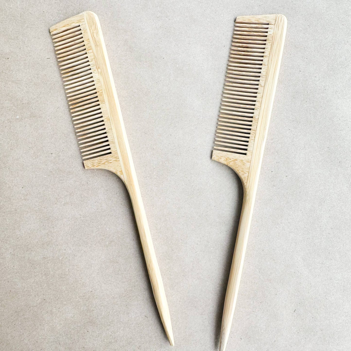 Natural Bamboo Hair Styling Comb - Plastic free