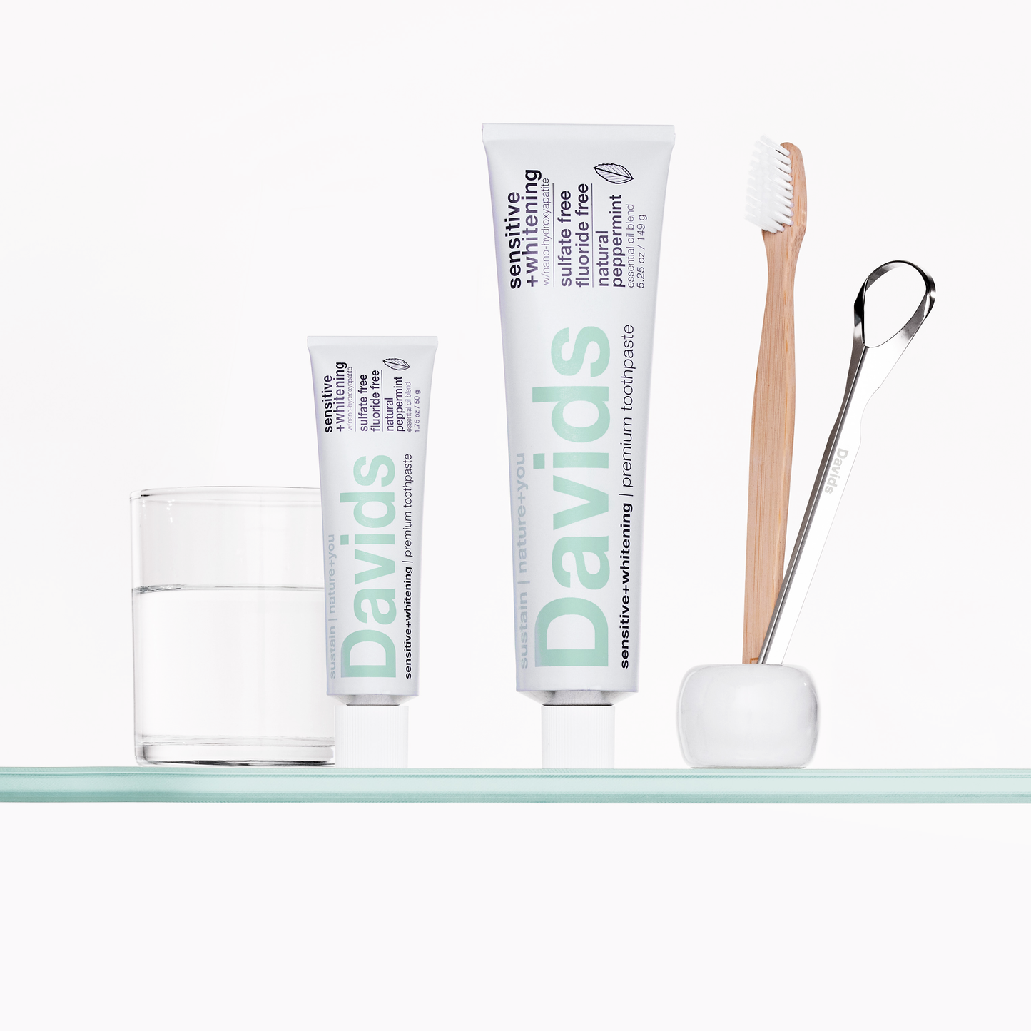 Davids Travel Size Premium Toothpaste | Sensitive + White