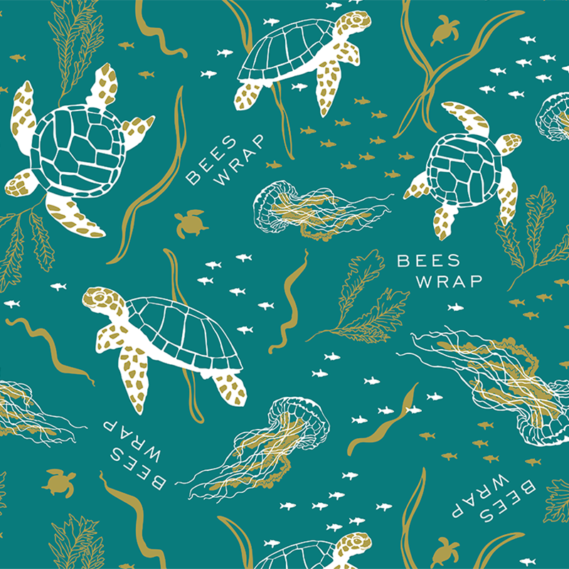 Bees Wrap | Single Medium Wrap | Oceans