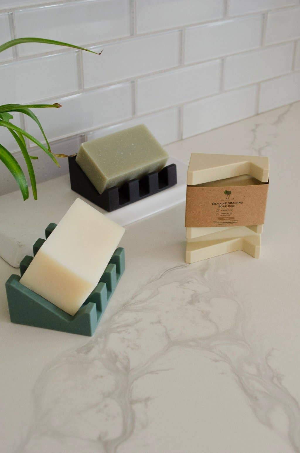 Silicone Draining Soap Dish | Sage Green