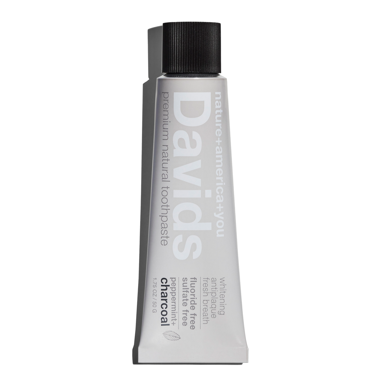 Davids Travel Size Premium Toothpaste | Charcoal + Peppermint