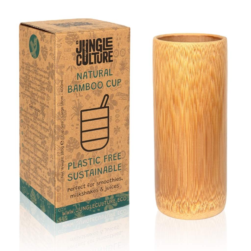 Bamboo Cup - Eco-Friendly Wooden Bamboo Cups (17oz / 500ml)