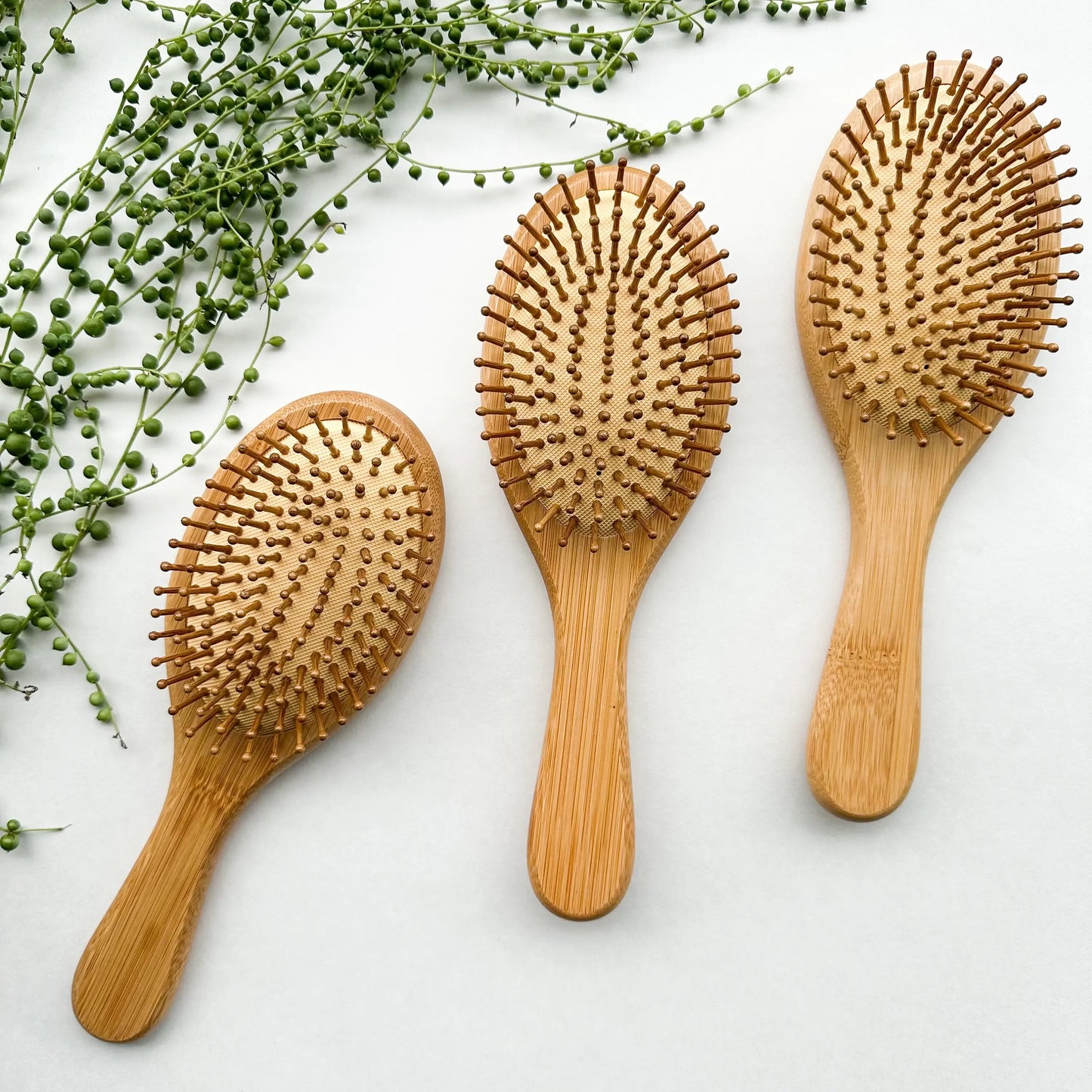 Detangling Bamboo Hair Brush - Plastic Free Biodegradable