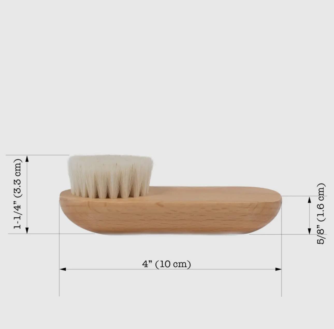 Plastic Free Eco Friendly Facial Massager: Goat Hair (Soft)