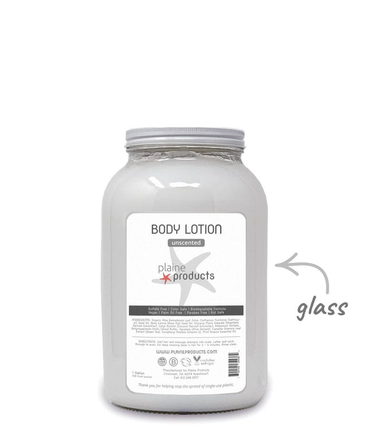 One Gallon Bulk Body Lotion for refills (pump not included): Unscented