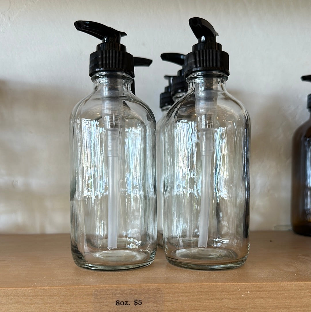 Bottle with Pump | Clear | 8 oz