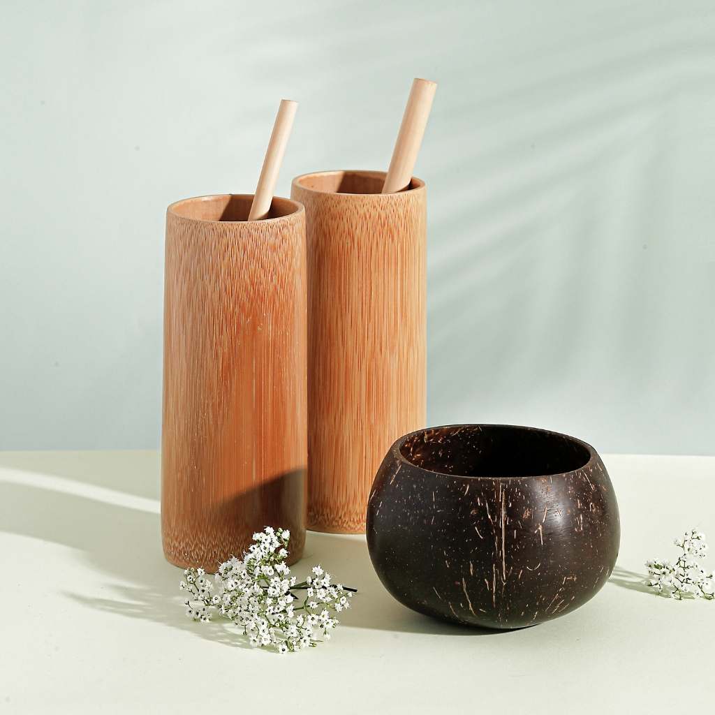 Bamboo Cup - Eco-Friendly Wooden Bamboo Cups (17oz / 500ml)