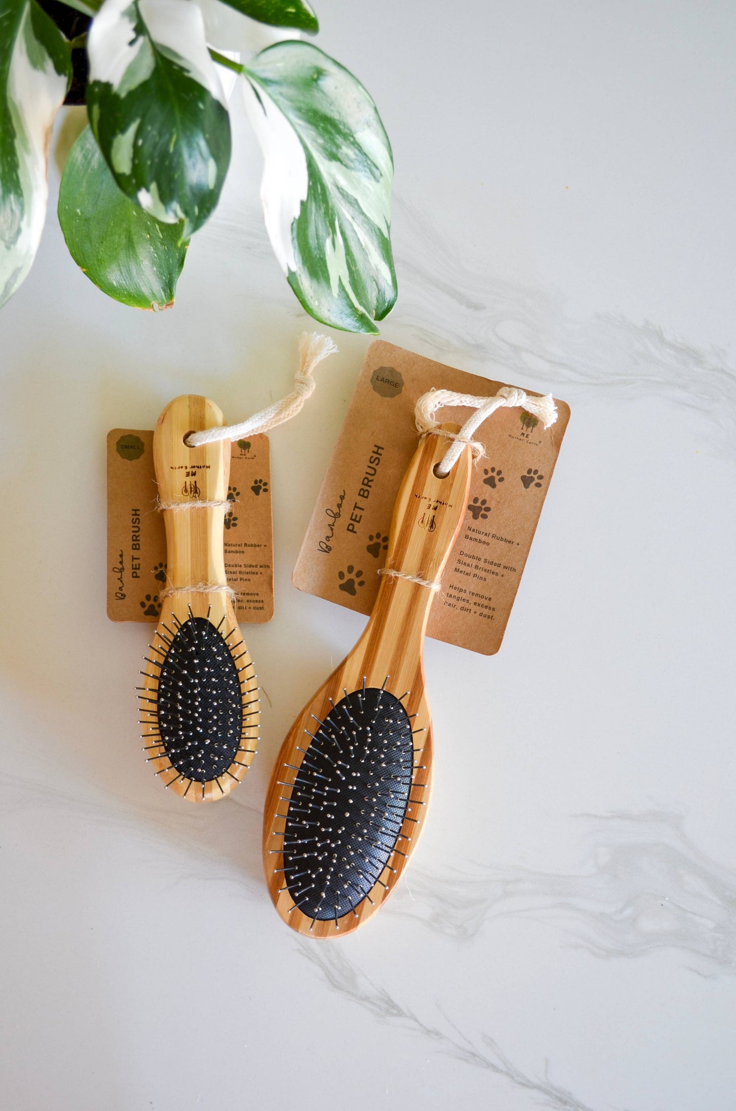 Eco Friendly Bamboo Pet Brush: Small