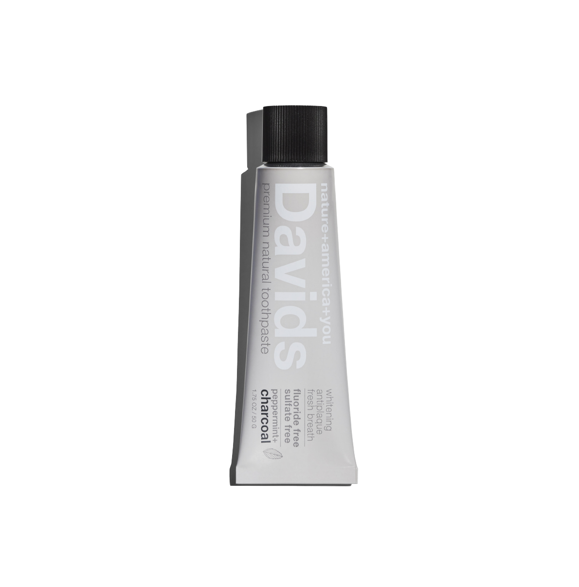 Davids Travel Size Premium Toothpaste | Charcoal + Peppermint