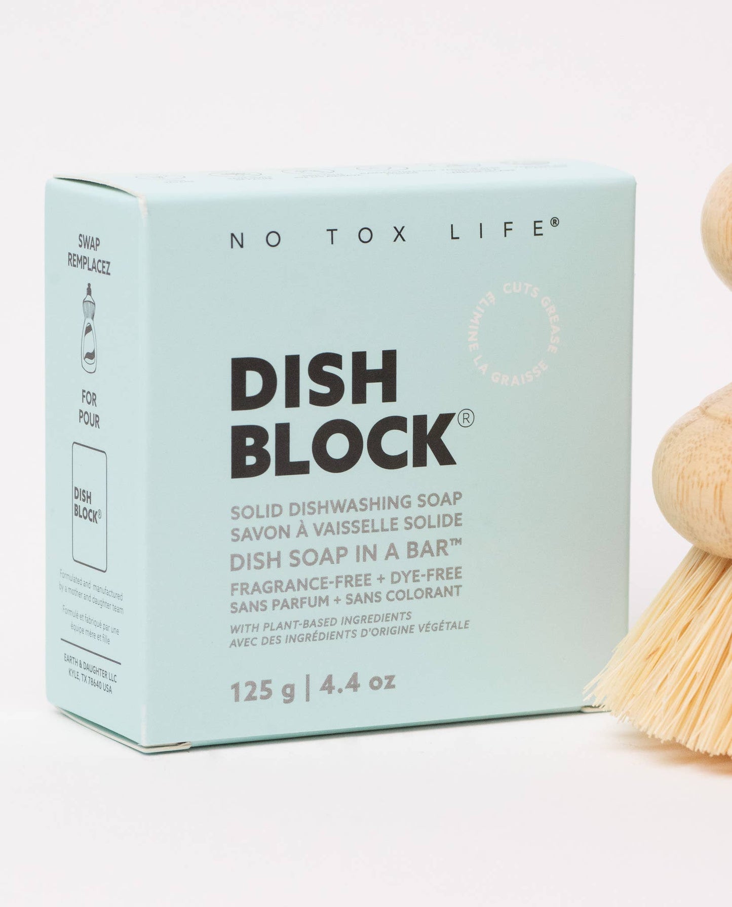 DISH BLOCK® Solid Dish Soap | 4.4 oz | 125 g bar