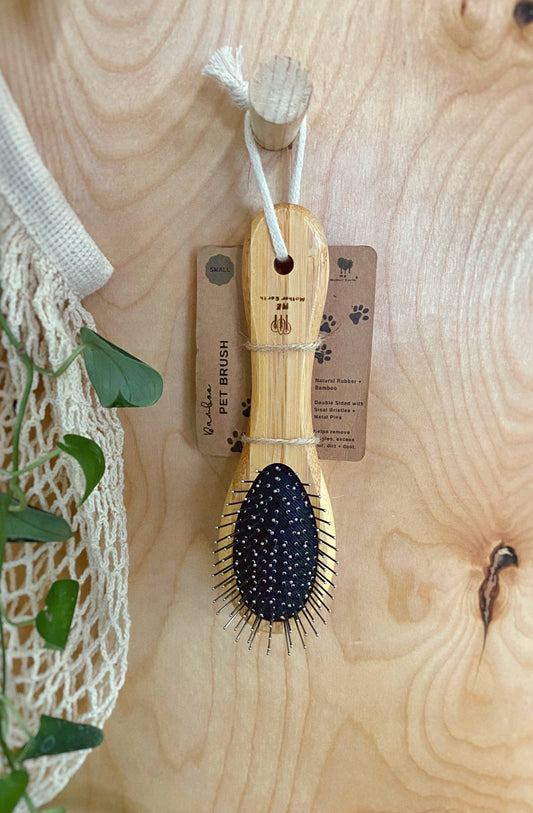 Eco Friendly Bamboo Pet Brush: Small