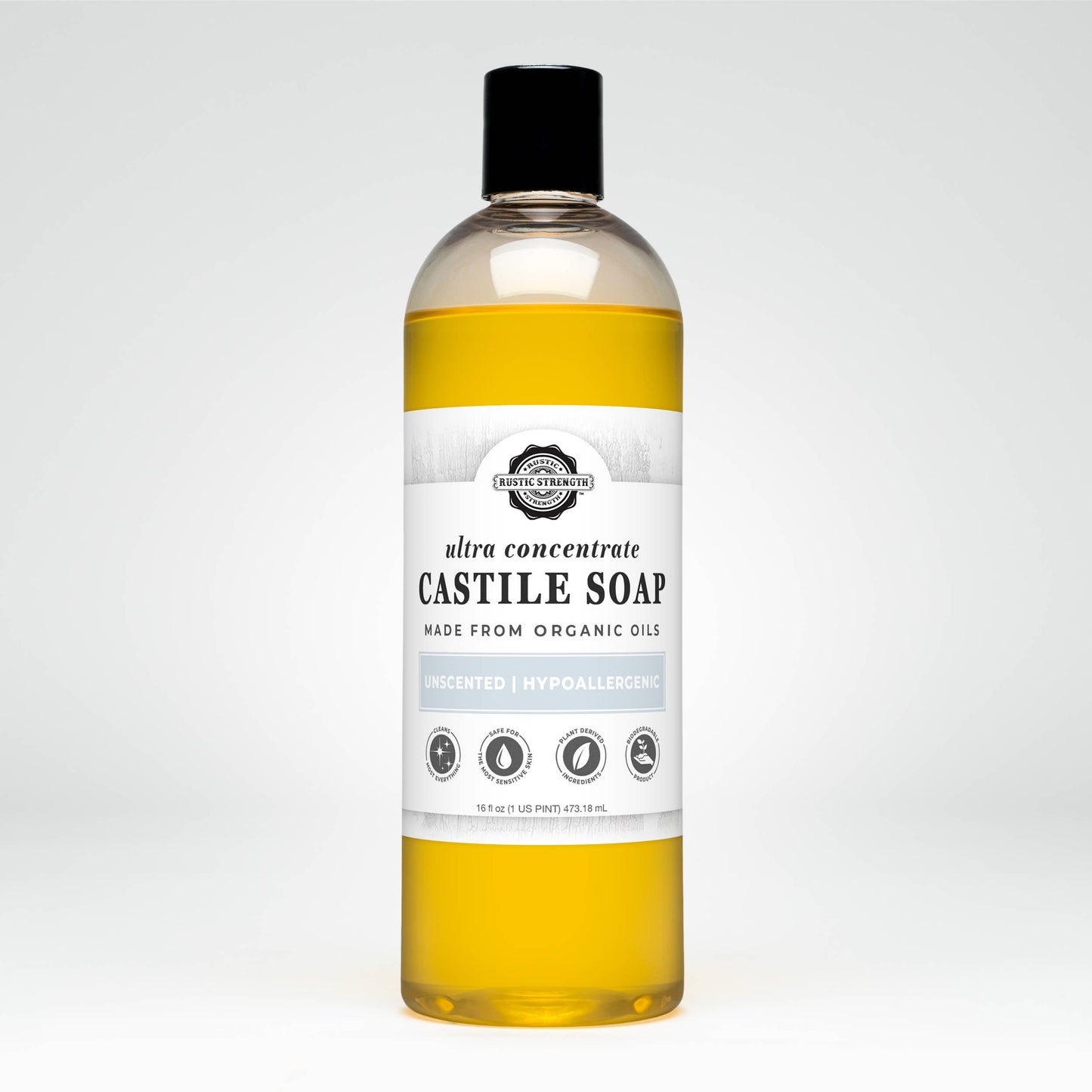 Organic Castile Soap - Concentrated | Thick & Long Lasting: 1 Gallon