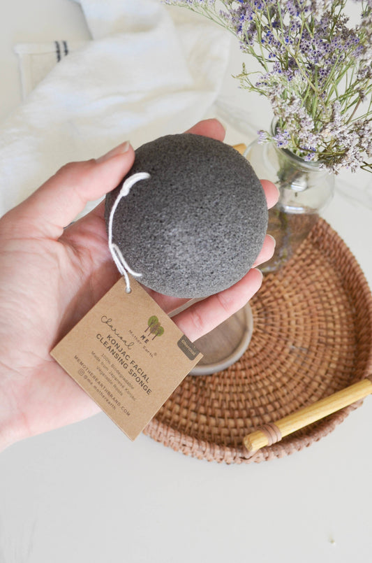 Charcoal Sponge Biodegradable  | Zero Waste |