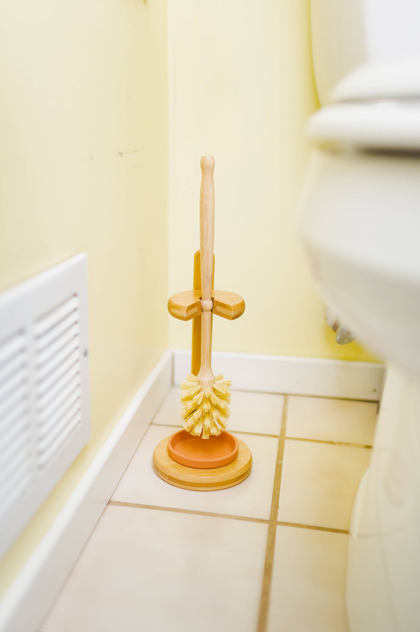 Bamboo Toilet Bowl Cleaner Brush & Stand | Bestseller