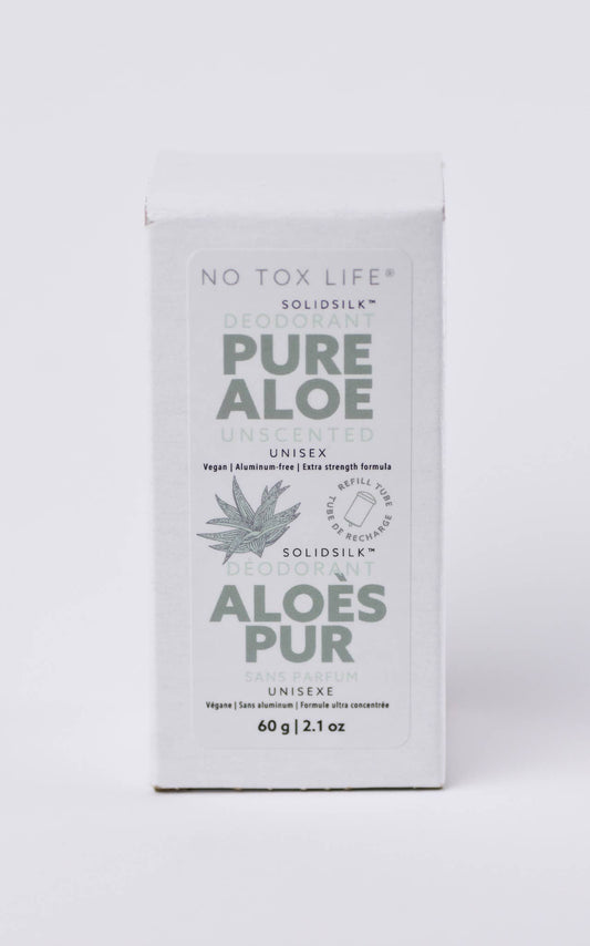 No Tox Life SOLIDSILK® Deodorant Refill Capsule | Pure Aloe (Unscented)